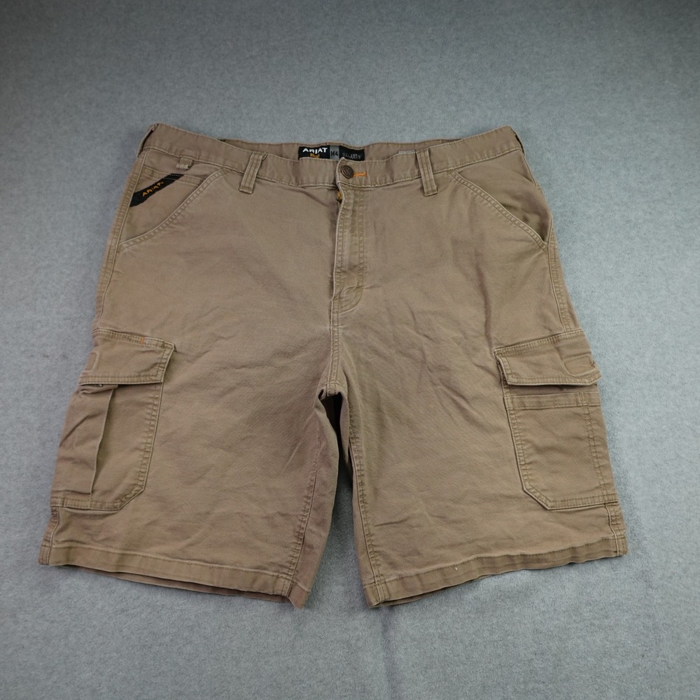 Ariat Shorts Mens 40 Khaki Rebar M4 Workwear Cargo Durable Utility Tough